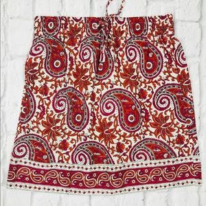 SZ Blockprints For J.Crew Drawstring Skirt